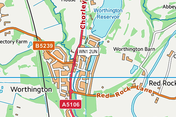 WN1 2UN map - OS VectorMap District (Ordnance Survey)