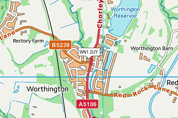 WN1 2UY map - OS VectorMap District (Ordnance Survey)