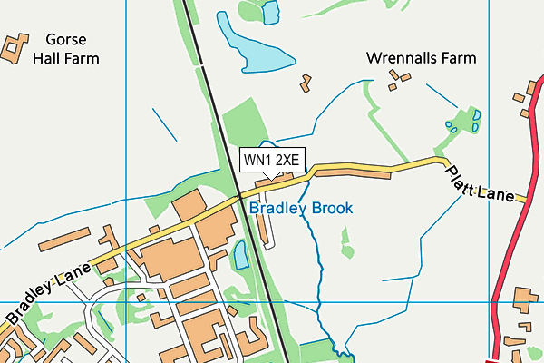 WN1 2XE map - OS VectorMap District (Ordnance Survey)
