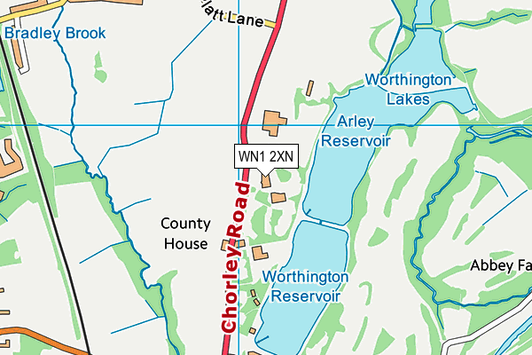 WN1 2XN map - OS VectorMap District (Ordnance Survey)