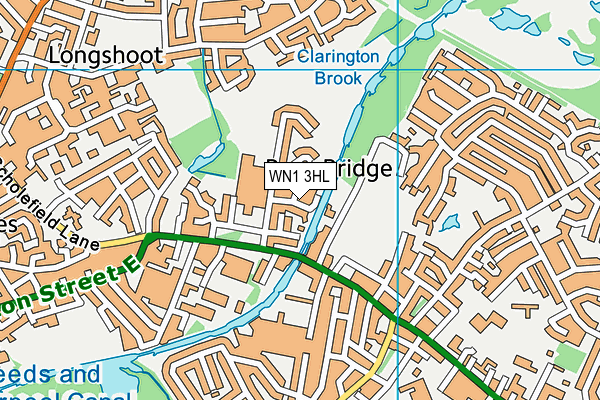 WN1 3HL map - OS VectorMap District (Ordnance Survey)