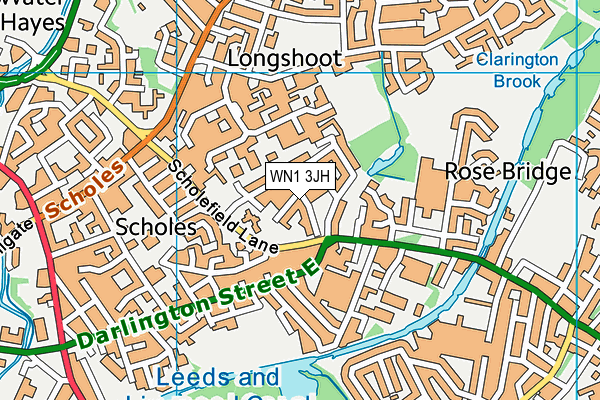 WN1 3JH map - OS VectorMap District (Ordnance Survey)