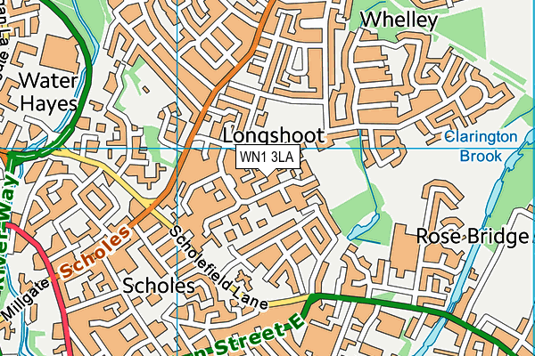 WN1 3LA map - OS VectorMap District (Ordnance Survey)