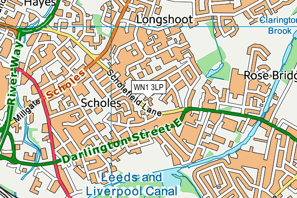 WN1 3LP map - OS VectorMap District (Ordnance Survey)