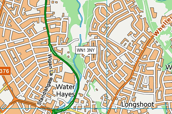 WN1 3NY map - OS VectorMap District (Ordnance Survey)