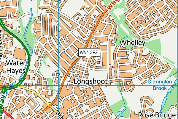WN1 3PZ map - OS VectorMap District (Ordnance Survey)