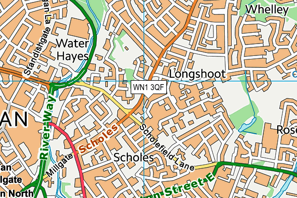 WN1 3QF map - OS VectorMap District (Ordnance Survey)
