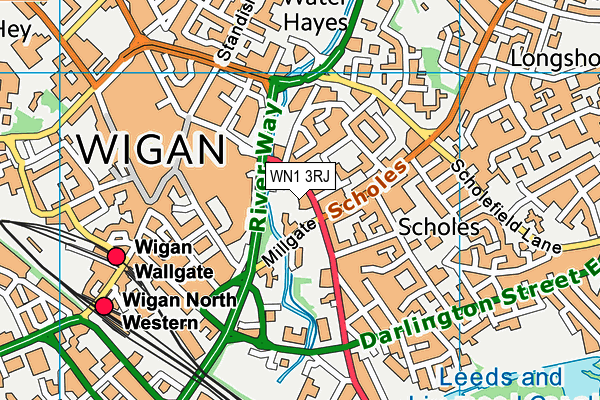 WN1 3RJ map - OS VectorMap District (Ordnance Survey)