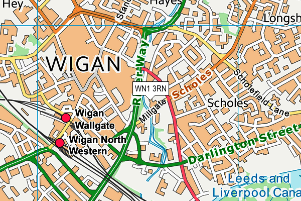WN1 3RN map - OS VectorMap District (Ordnance Survey)