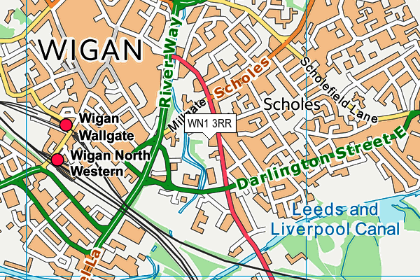 WN1 3RR map - OS VectorMap District (Ordnance Survey)