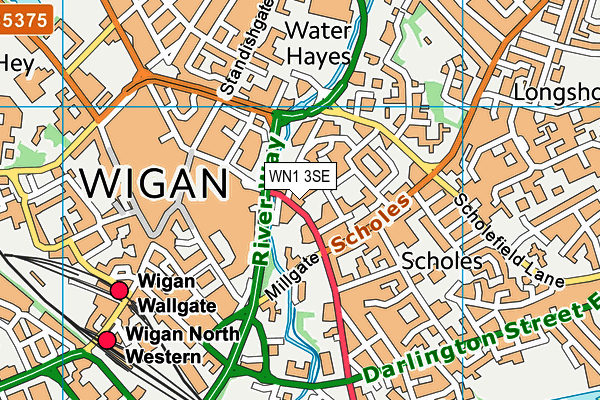 WN1 3SE map - OS VectorMap District (Ordnance Survey)