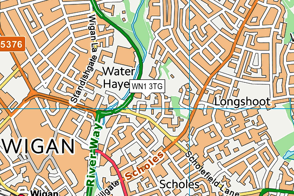 WN1 3TG map - OS VectorMap District (Ordnance Survey)