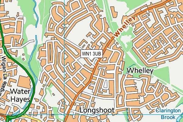 WN1 3UB map - OS VectorMap District (Ordnance Survey)
