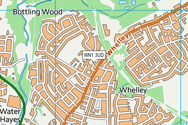 WN1 3UD map - OS VectorMap District (Ordnance Survey)