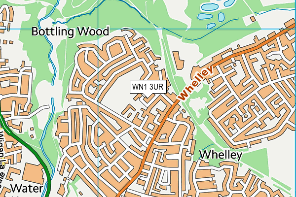 WN1 3UR map - OS VectorMap District (Ordnance Survey)