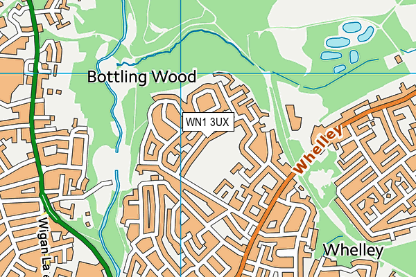 WN1 3UX map - OS VectorMap District (Ordnance Survey)