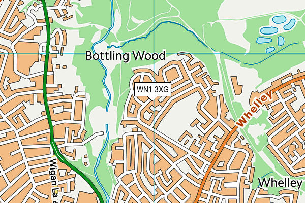 WN1 3XG map - OS VectorMap District (Ordnance Survey)