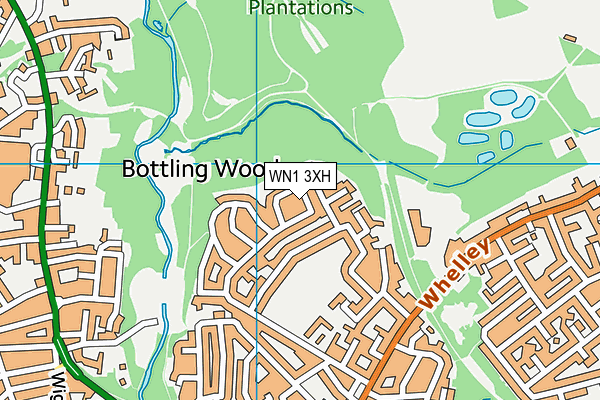 WN1 3XH map - OS VectorMap District (Ordnance Survey)