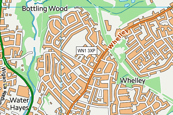 WN1 3XP map - OS VectorMap District (Ordnance Survey)