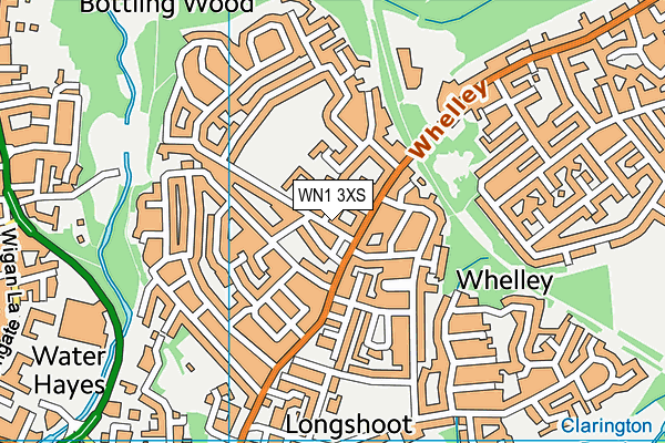 WN1 3XS map - OS VectorMap District (Ordnance Survey)