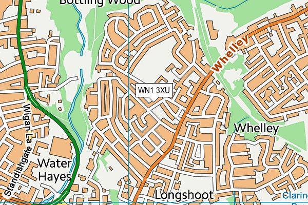 WN1 3XU map - OS VectorMap District (Ordnance Survey)