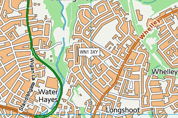 WN1 3XY map - OS VectorMap District (Ordnance Survey)