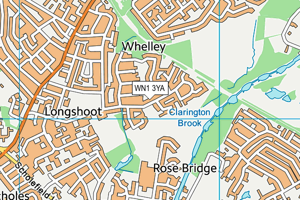WN1 3YA map - OS VectorMap District (Ordnance Survey)
