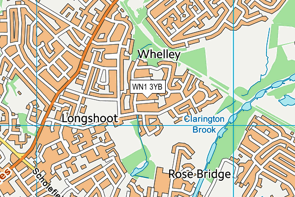 WN1 3YB map - OS VectorMap District (Ordnance Survey)
