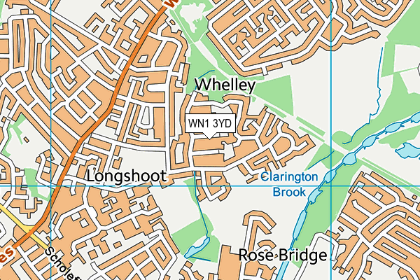 WN1 3YD map - OS VectorMap District (Ordnance Survey)