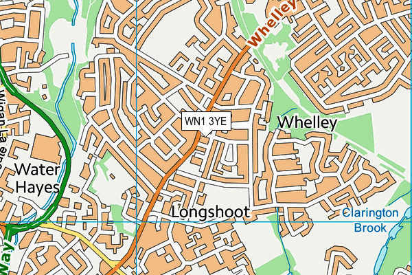 WN1 3YE map - OS VectorMap District (Ordnance Survey)