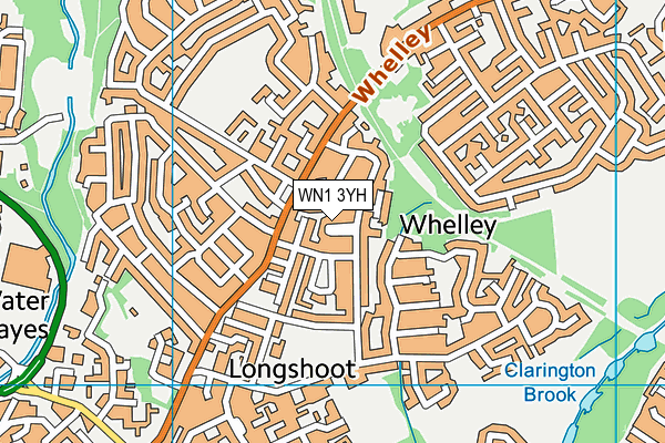 WN1 3YH map - OS VectorMap District (Ordnance Survey)