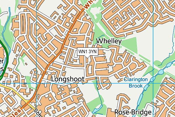 WN1 3YN map - OS VectorMap District (Ordnance Survey)