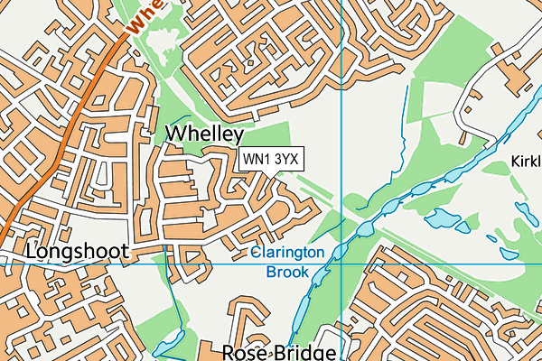 WN1 3YX map - OS VectorMap District (Ordnance Survey)