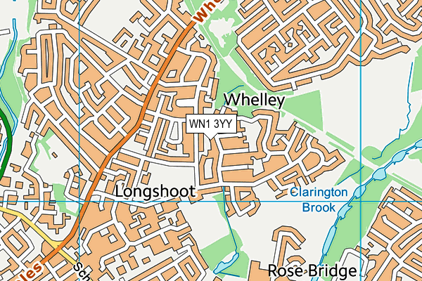WN1 3YY map - OS VectorMap District (Ordnance Survey)