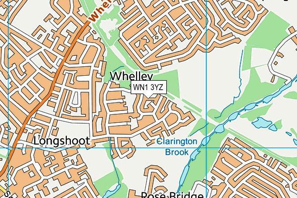 WN1 3YZ map - OS VectorMap District (Ordnance Survey)