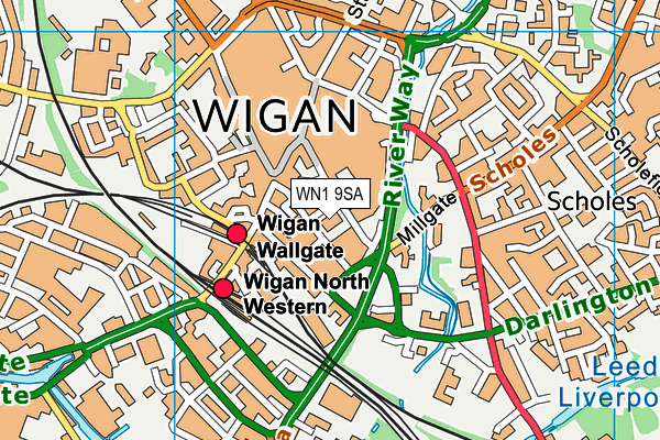 WN1 9SA map - OS VectorMap District (Ordnance Survey)