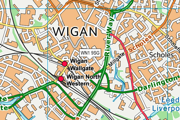 WN1 9SG map - OS VectorMap District (Ordnance Survey)