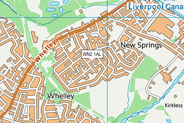 WN2 1AL map - OS VectorMap District (Ordnance Survey)