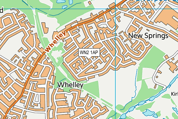 WN2 1AP map - OS VectorMap District (Ordnance Survey)
