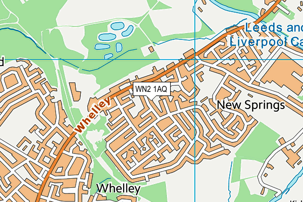 WN2 1AQ map - OS VectorMap District (Ordnance Survey)