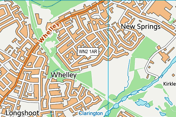 WN2 1AR map - OS VectorMap District (Ordnance Survey)