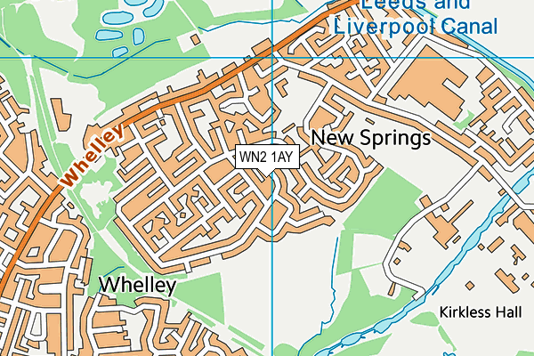 WN2 1AY map - OS VectorMap District (Ordnance Survey)