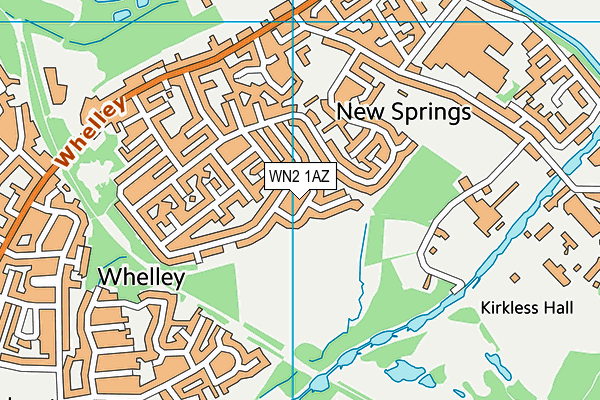 WN2 1AZ map - OS VectorMap District (Ordnance Survey)