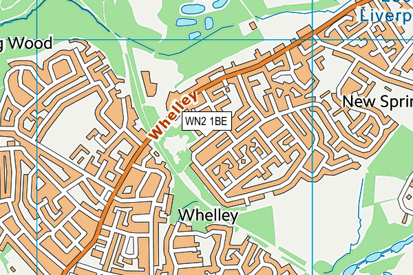 WN2 1BE map - OS VectorMap District (Ordnance Survey)
