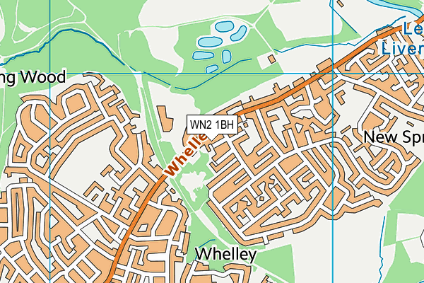 WN2 1BH map - OS VectorMap District (Ordnance Survey)