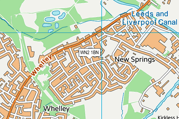 WN2 1BN map - OS VectorMap District (Ordnance Survey)