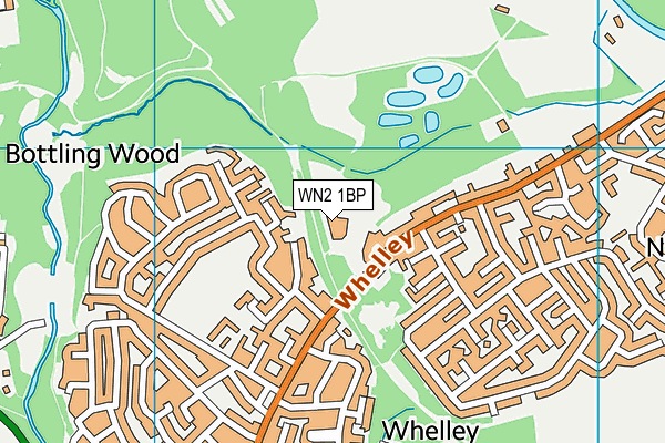 WN2 1BP map - OS VectorMap District (Ordnance Survey)