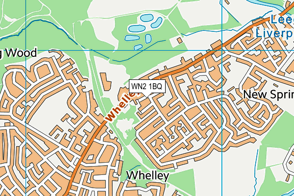 WN2 1BQ map - OS VectorMap District (Ordnance Survey)