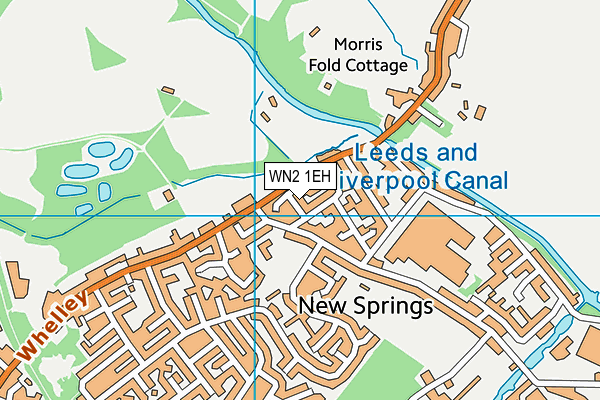 WN2 1EH map - OS VectorMap District (Ordnance Survey)