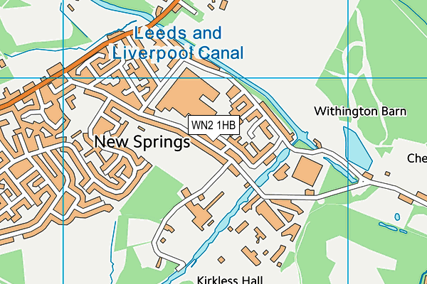 WN2 1HB map - OS VectorMap District (Ordnance Survey)